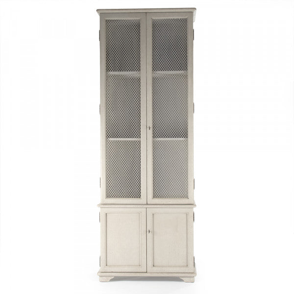 Zentique Chaline Cabinet Distressed Taupe