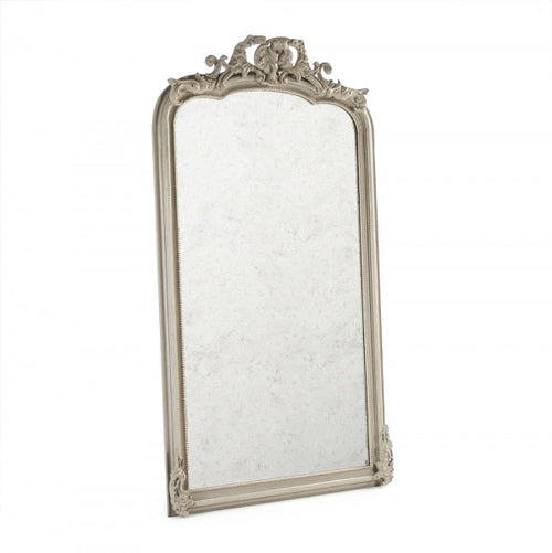 Zentique Bogart Mirror Weathered Off White