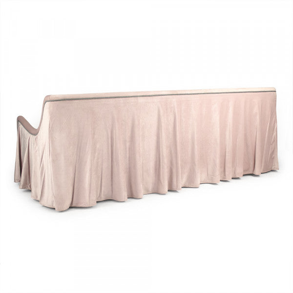 Zentique Audrey Sofa Light Pink Velvet