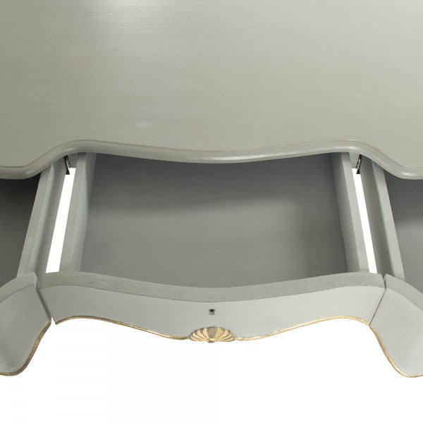 Zentique Bay Desk Grey/Green/Gold
