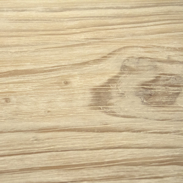 Zentique Prague Table Natural Top, Distressed Grey Base