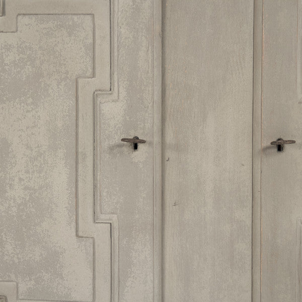 Zentique St Lovis Buffet Burnt Umber Top, Weathered Grey Base