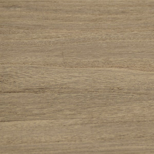 Zentique Bastian Dining Table Dry Natural Finish Top, Distressed Off White