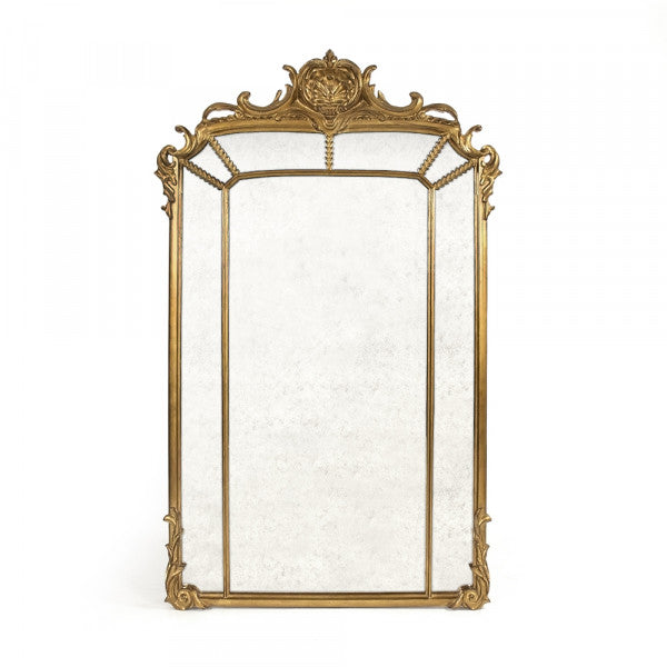 Zentique Gabrielle Mirror Distressed Gold