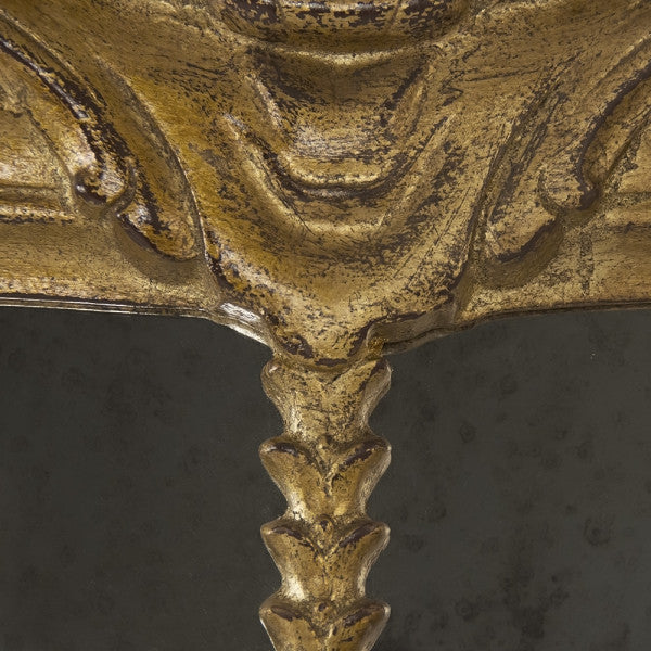 Zentique Gabrielle Mirror Distressed Gold