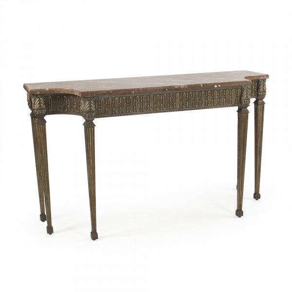 Zentique Faron Console Distressed Copper Base