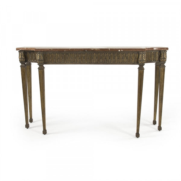 Zentique Faron Console Distressed Copper Base