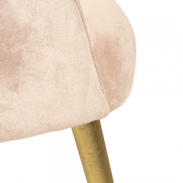 Zentique Selene Chair in Pink and Gold