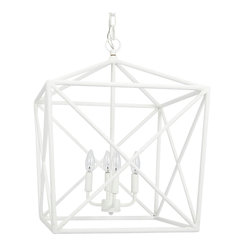 White Gesso Streit Lantern by Old World Design - Ivy Home