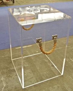 Bella Tall Side Table with Rope by Jamie Dietrich