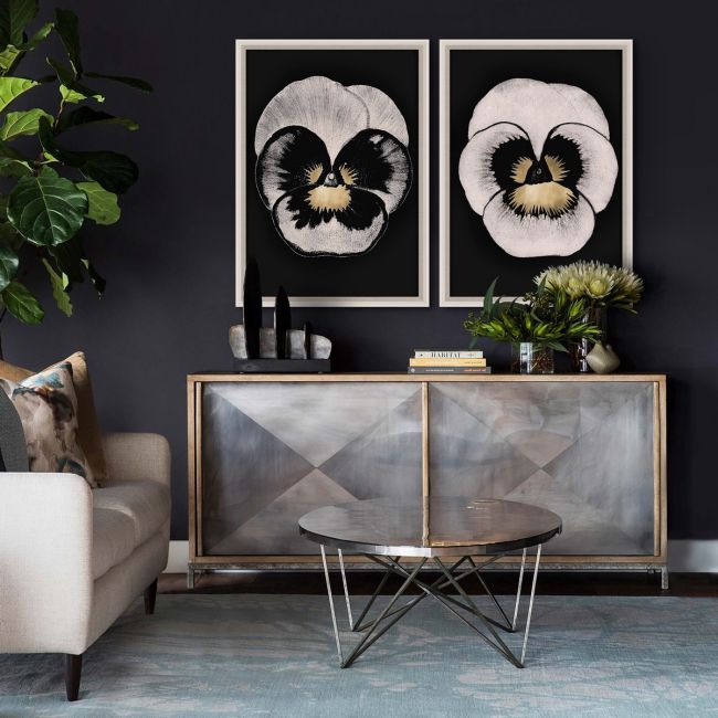 Natural Curiosities Modern Pansies Art