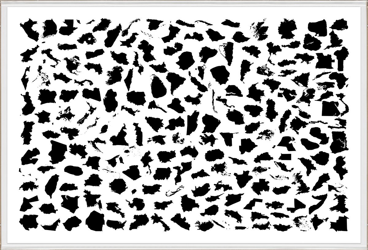 Natural Curiosities Modern World Black and White Art Print