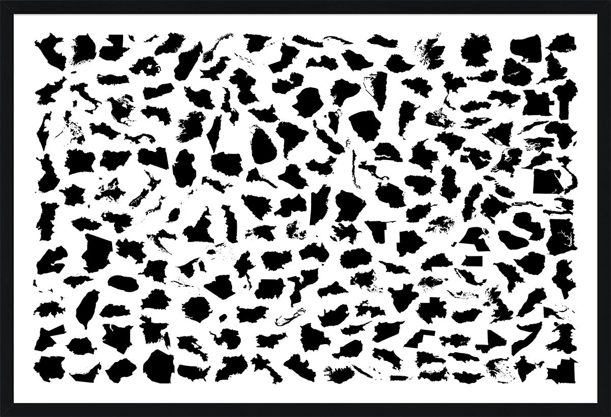 Natural Curiosities Modern World Black and White Art Print