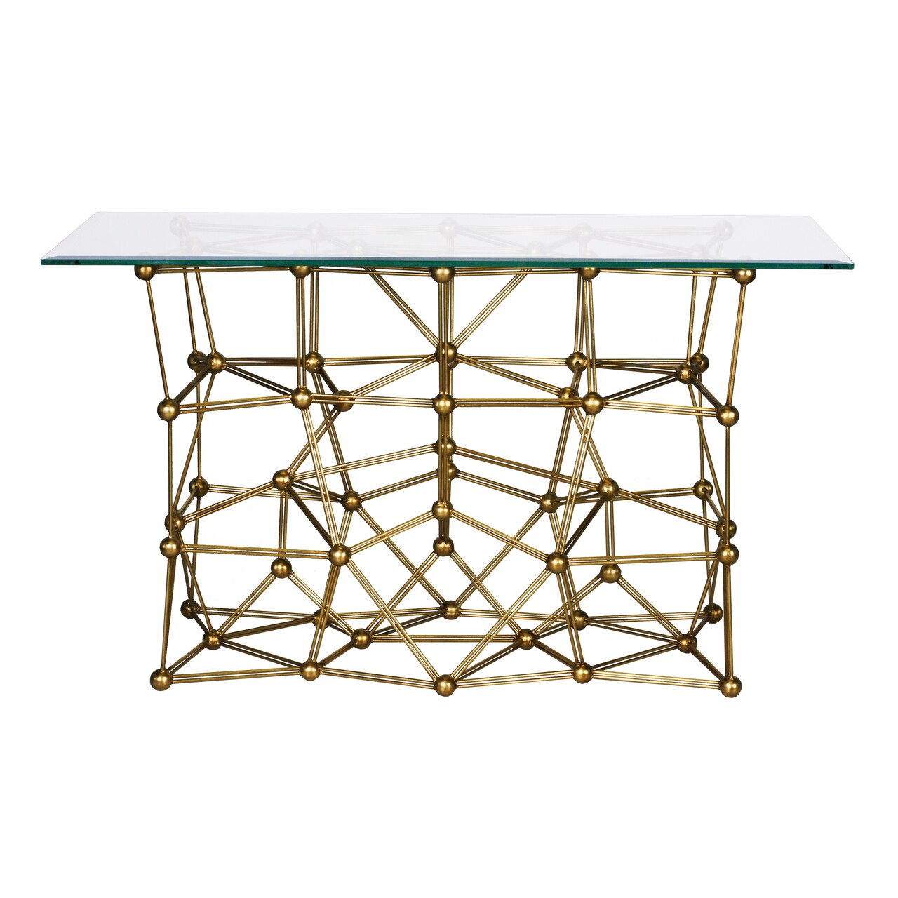 Worlds Away Molecule Console Table
