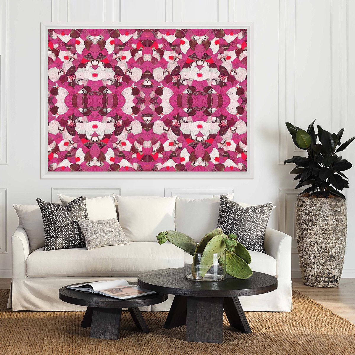 Morpho Pink Butterfly Wing Art by Natural Curiosities