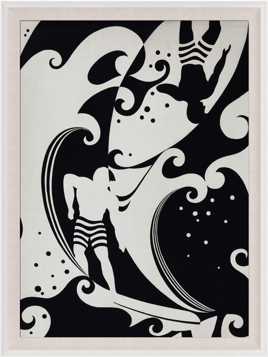 Natural Curiosities Modern Paradise Surfers Art, 2