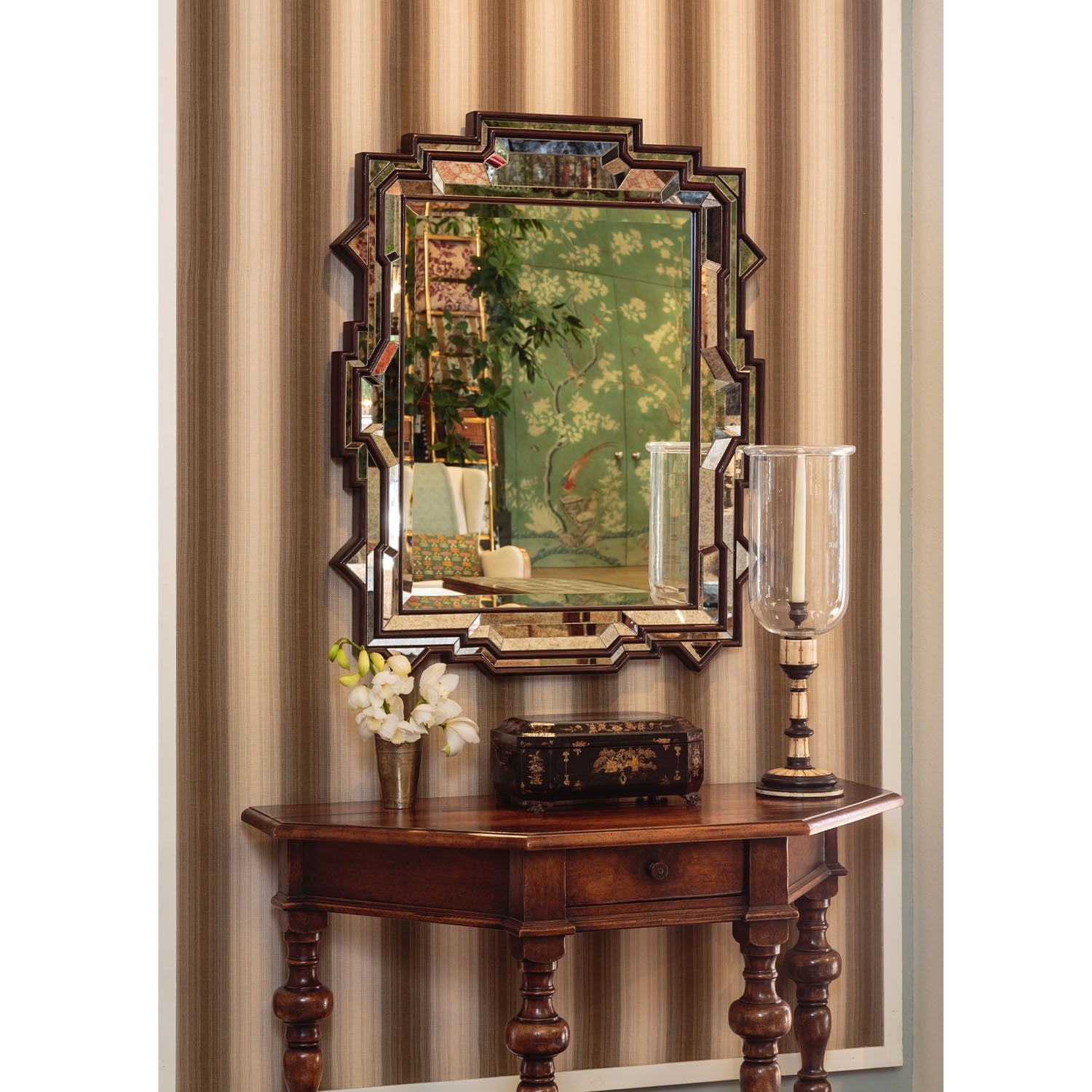 Michael Smith Gold Rush Antique Wall Mirror