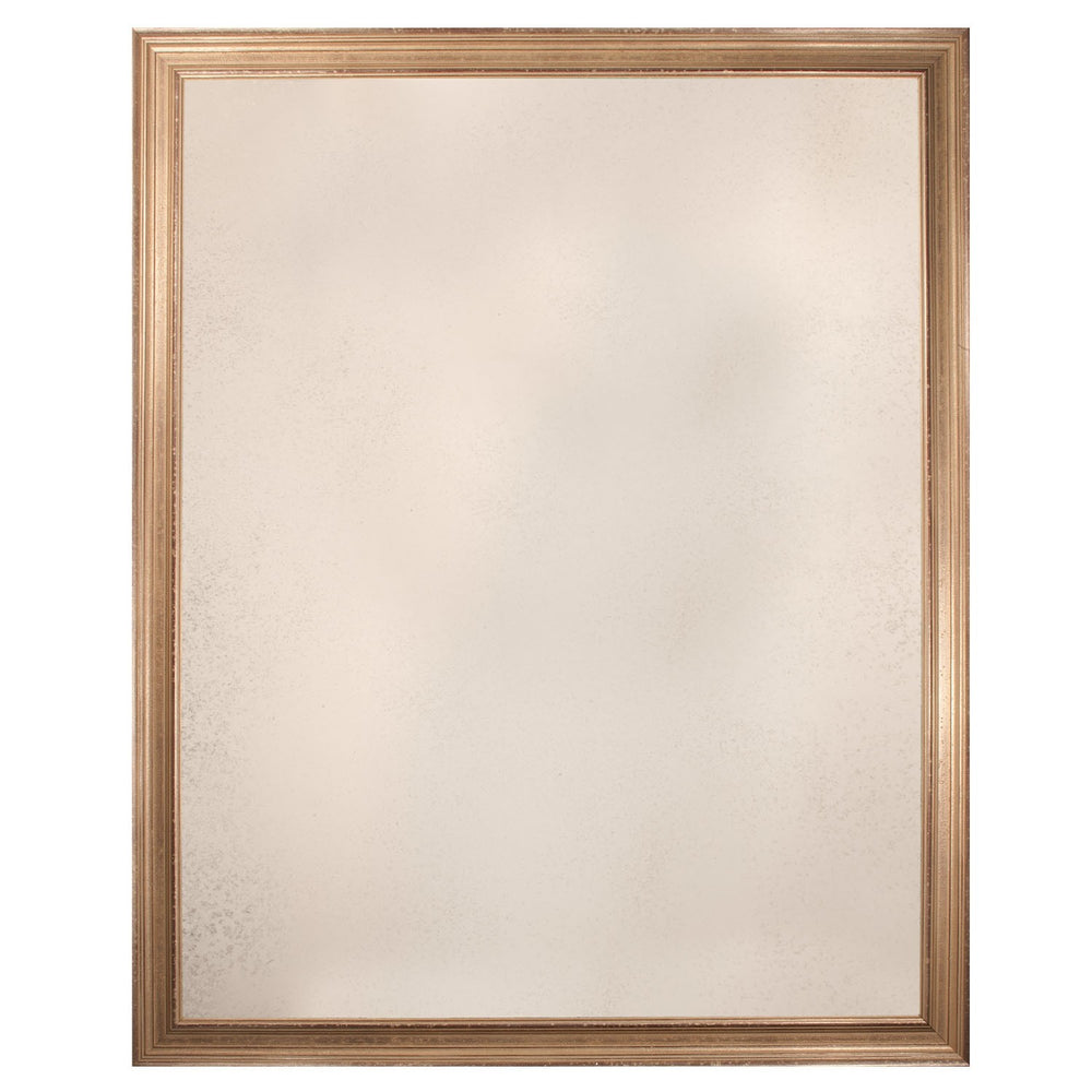 Michael S. Smith Wood Rectangular Antique Textured Silver Mirror