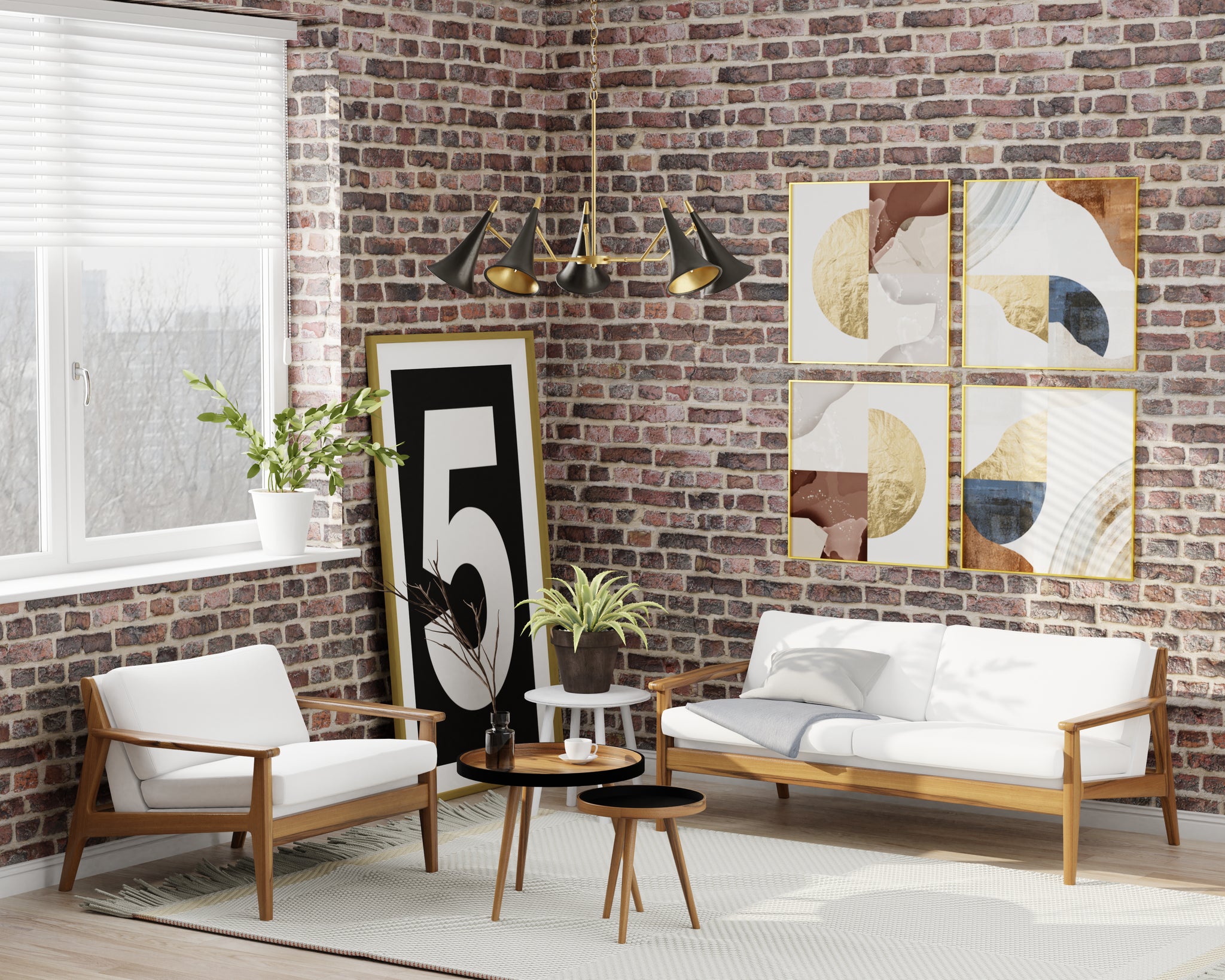 Lumanity Clarion 5 Light Statement Modern Chandelier