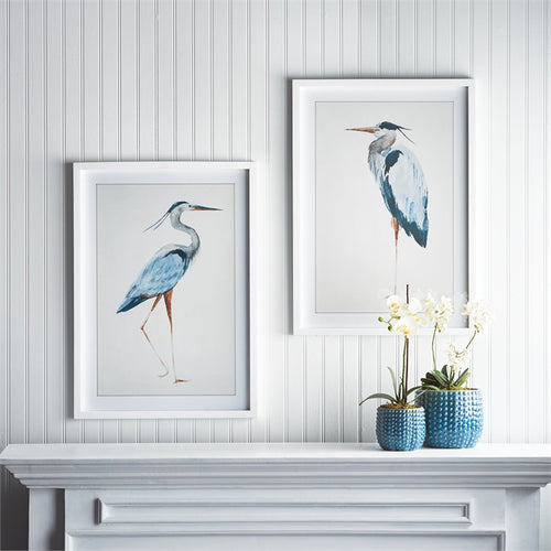 Blue Heron Prints, Set Of 2