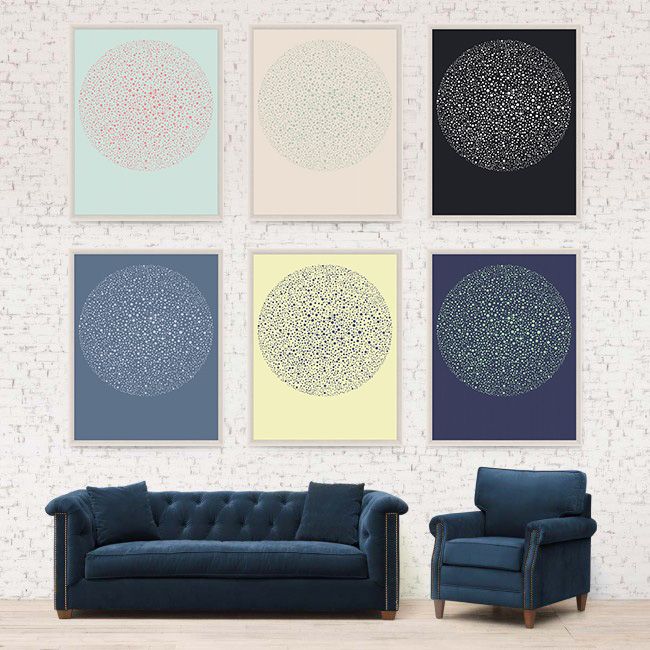 Natural Curiosities Orbus 5 Art in Yellow