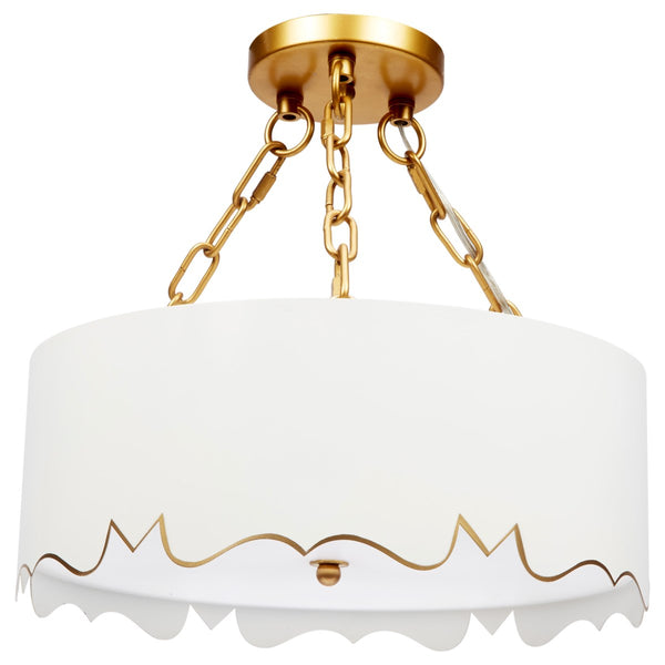Old World Design Mollie Pendant Light with Gold Accents