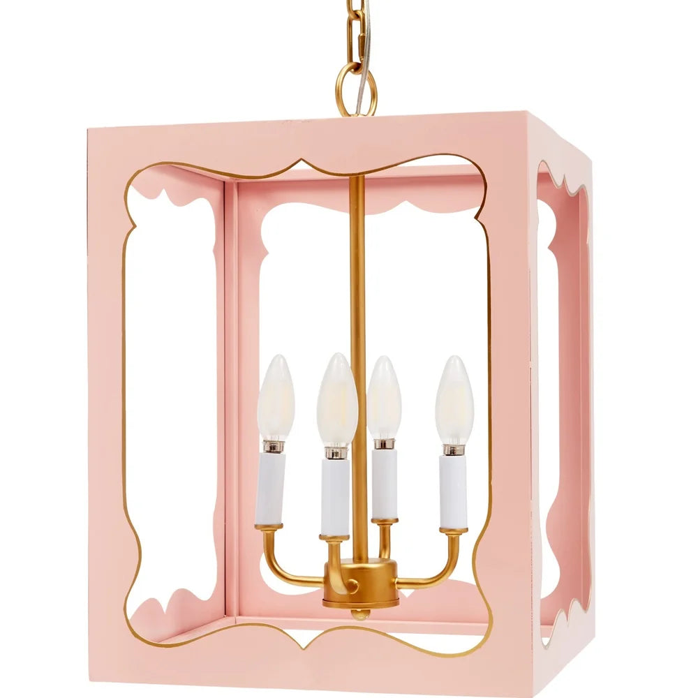 Old World Design Phoebe Pendant Light with Gold Accents
