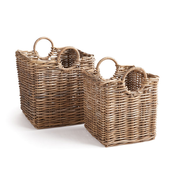 Normandy Halo Square Baskets, Set Of 2
