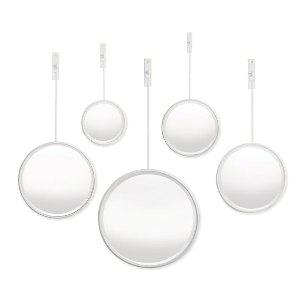 Maison Noir Pendulum Mirrors, Set Of 5