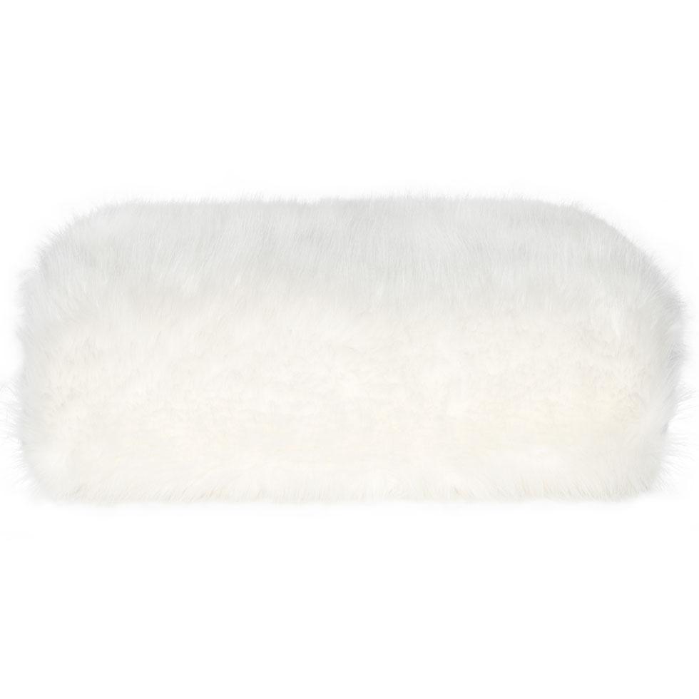 Pearl Shag Fur Throw by Square Feather