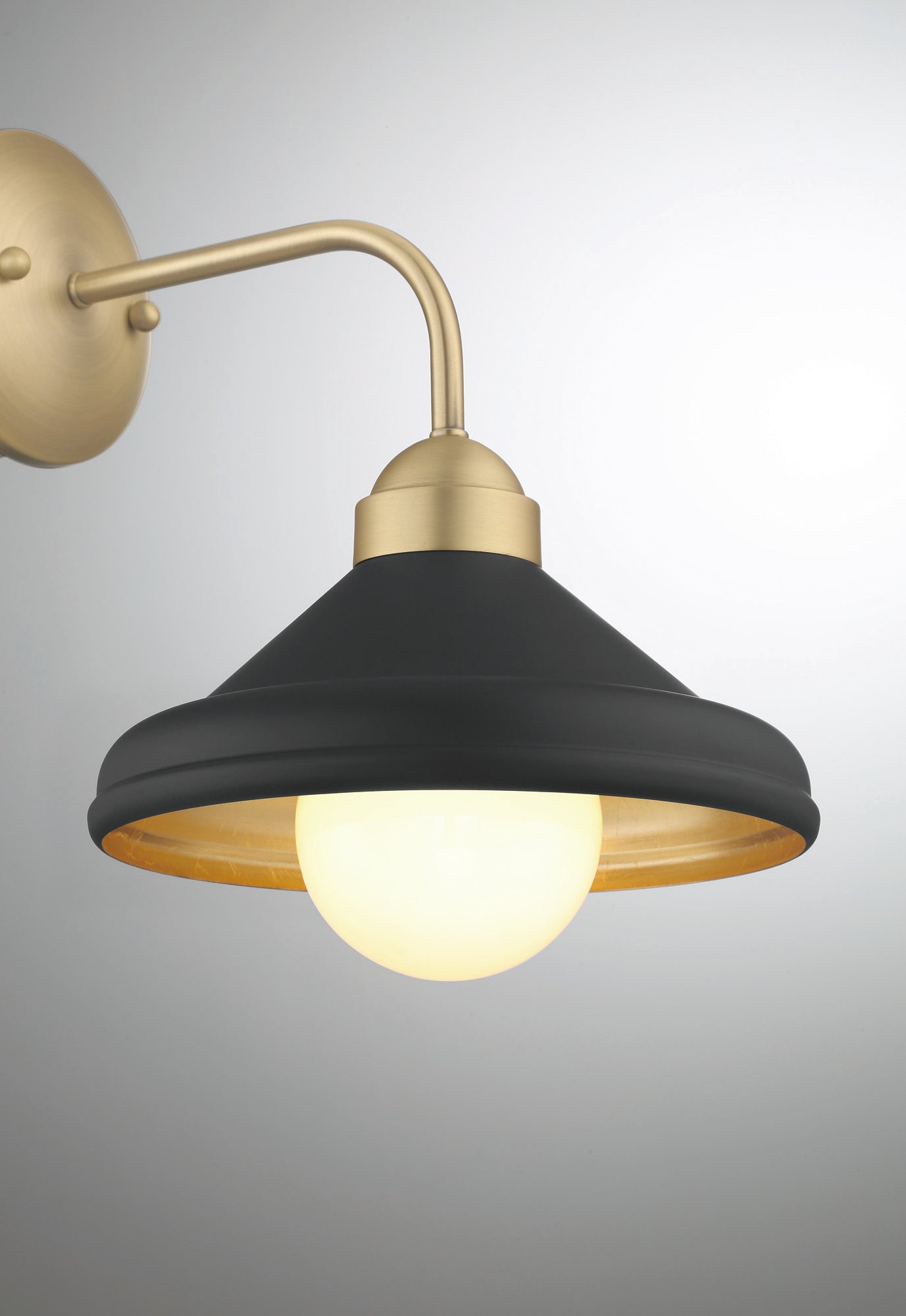 Lumanity Brooks Matte Black 10" Wall Sconce Barn Light With Bulb