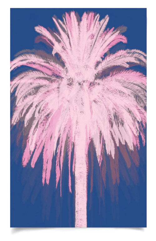 Natural Curiosities Pink and Blue Palms Art