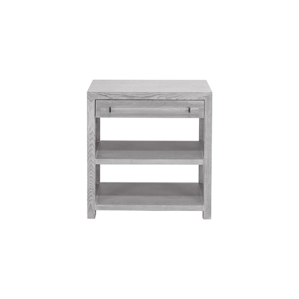 Worlds Away Garbo Nightstand With Acrylic Hardware