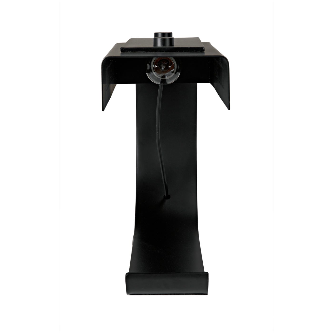 Noir Alfred Table Lamp, Black Metal