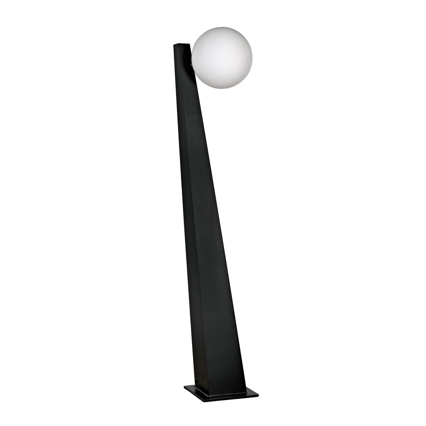 Noir Roy Floor Lamp, Black Metal