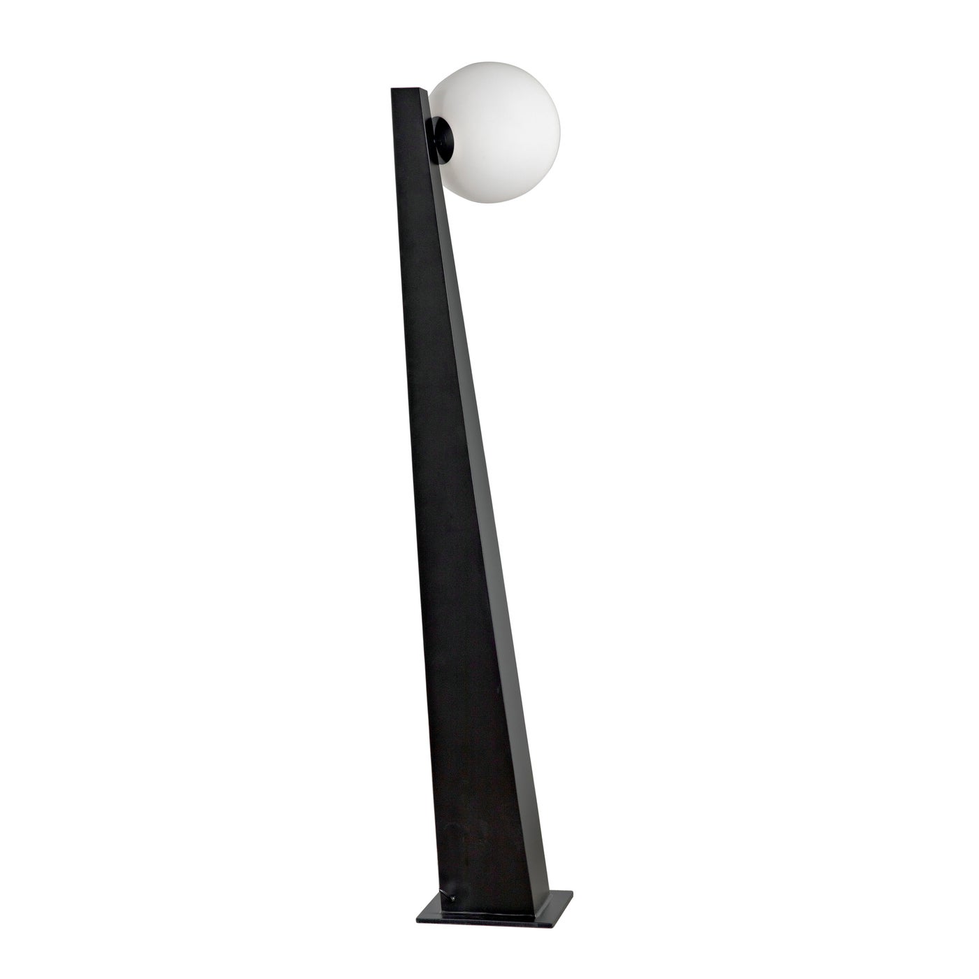 Noir Roy Floor Lamp, Black Metal