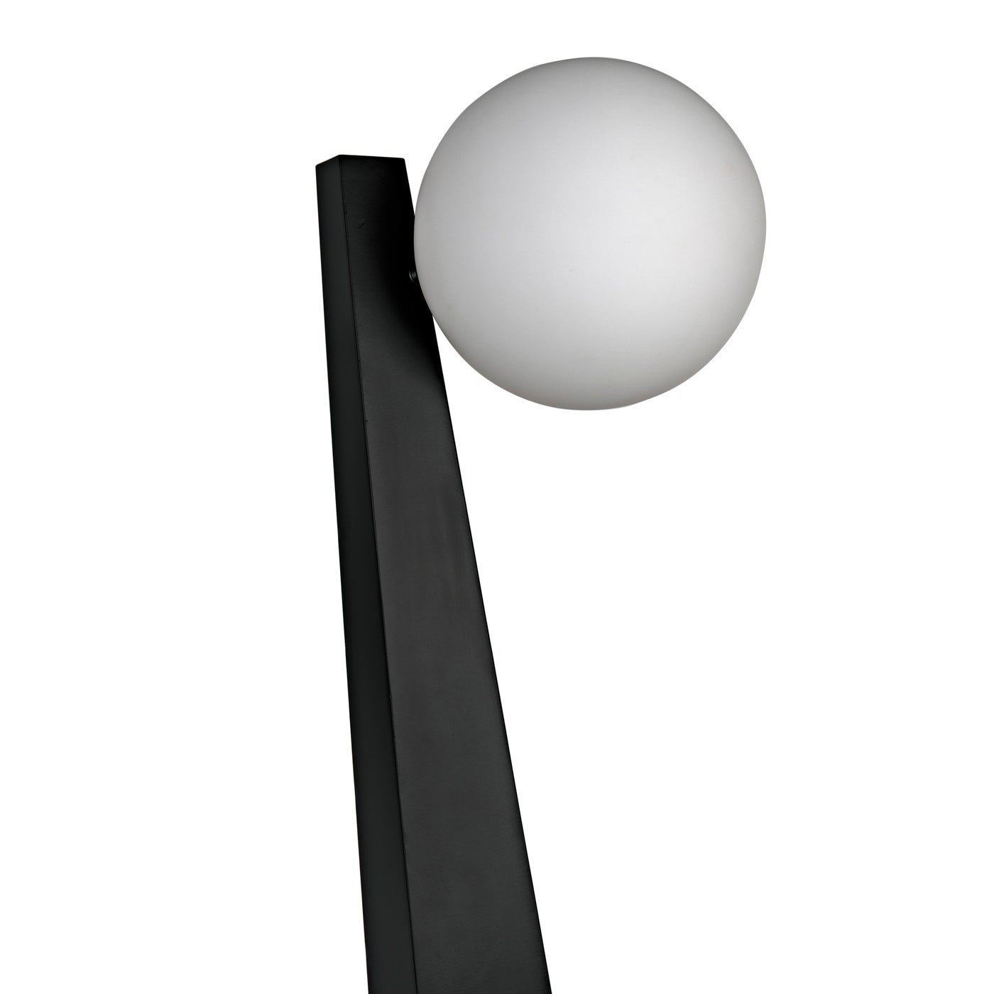 Noir Roy Floor Lamp, Black Metal