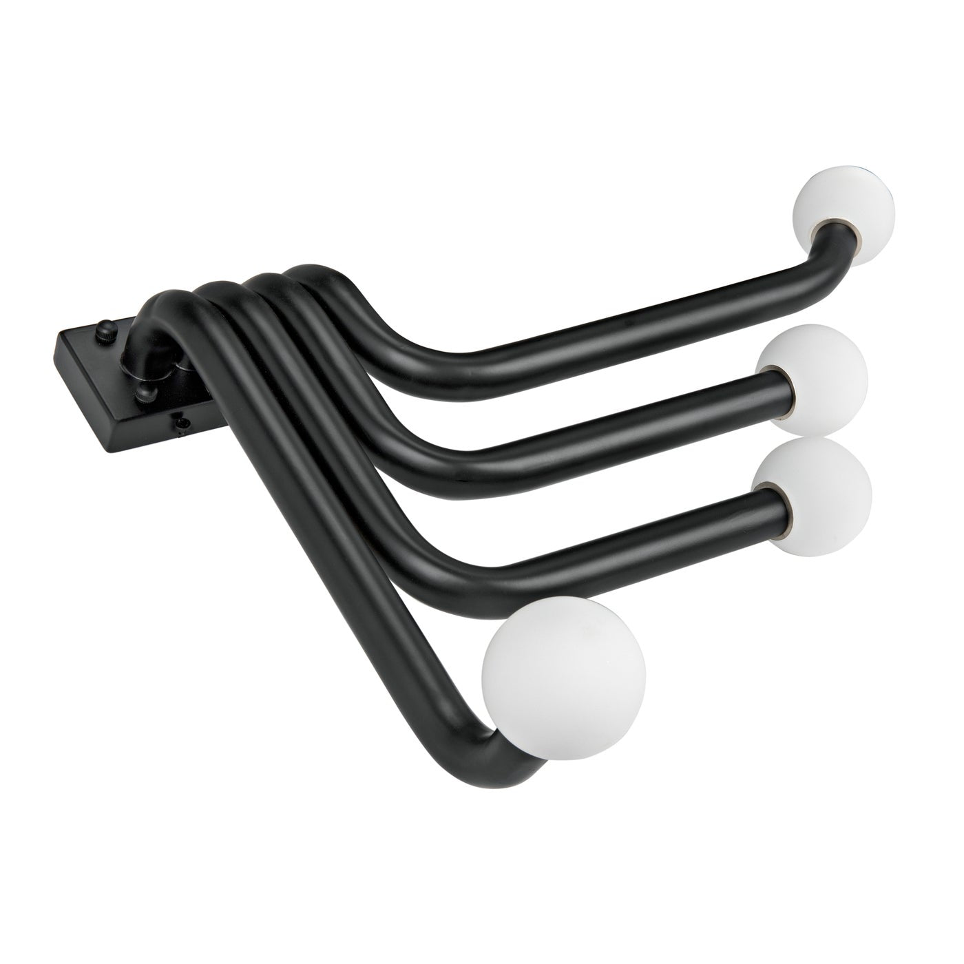 Noir Sweeny Sconce, Black Metal