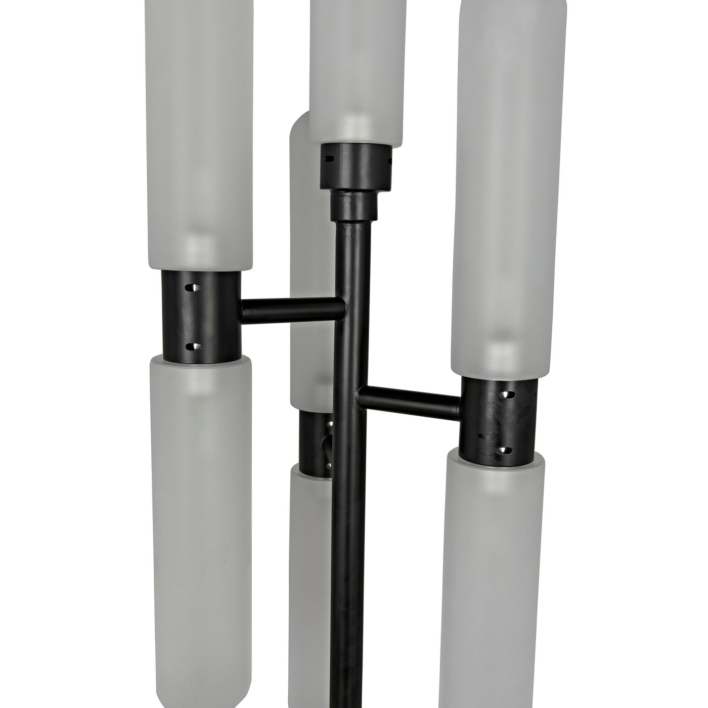 Noir Dominique Floor Lamp, Black Metal