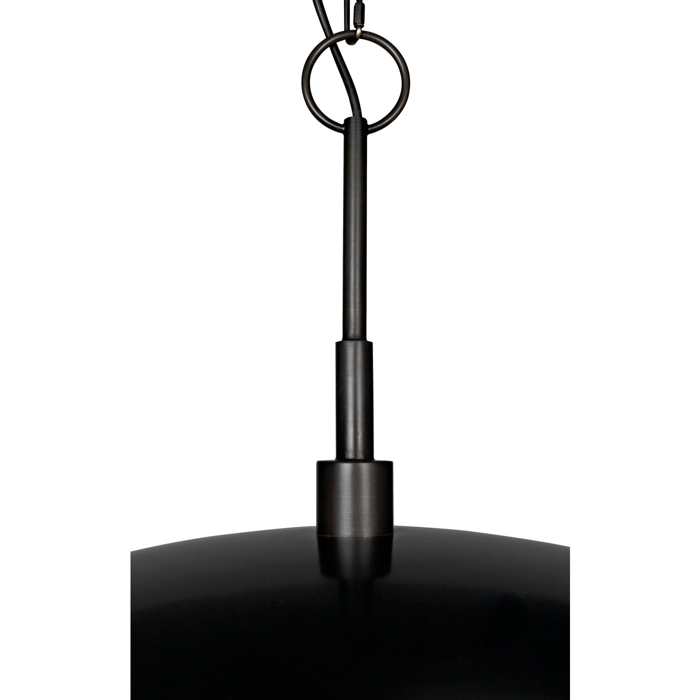 Noir Anton Pendant, Metal With Aged Brass Finish
