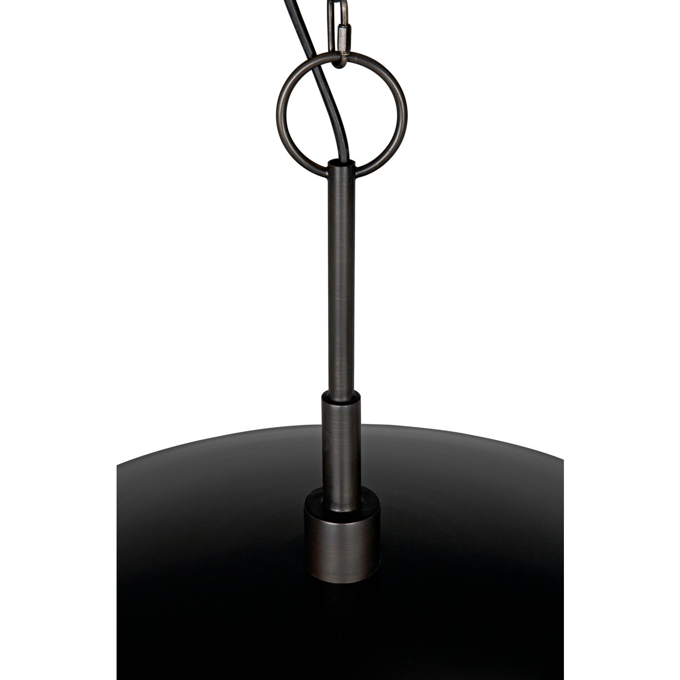 Noir Anton Pendant, Metal With Aged Brass Finish