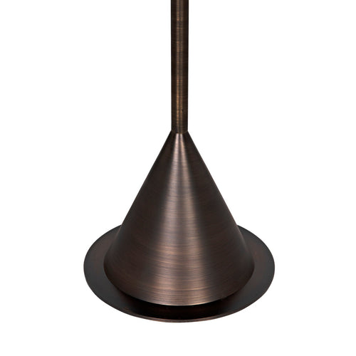 Noir Cone Floor Lamp, Aged Brass Finish