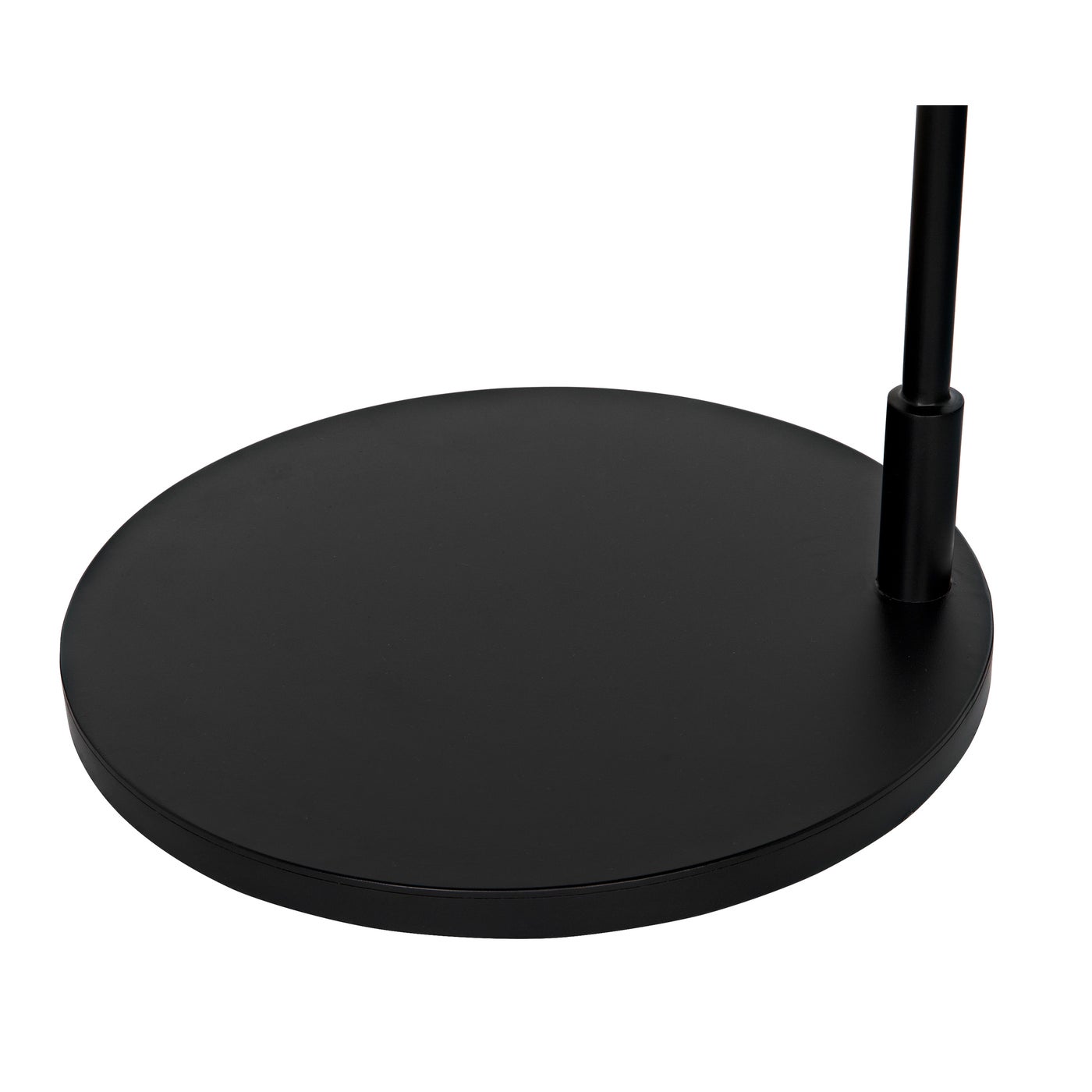 Noir Swan Floor Lamp, Black Steel