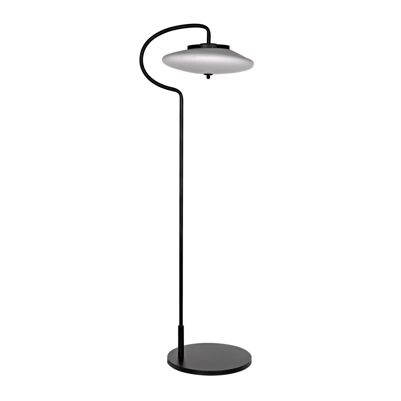 Noir Lolibri Floor Lamp, Black Steel