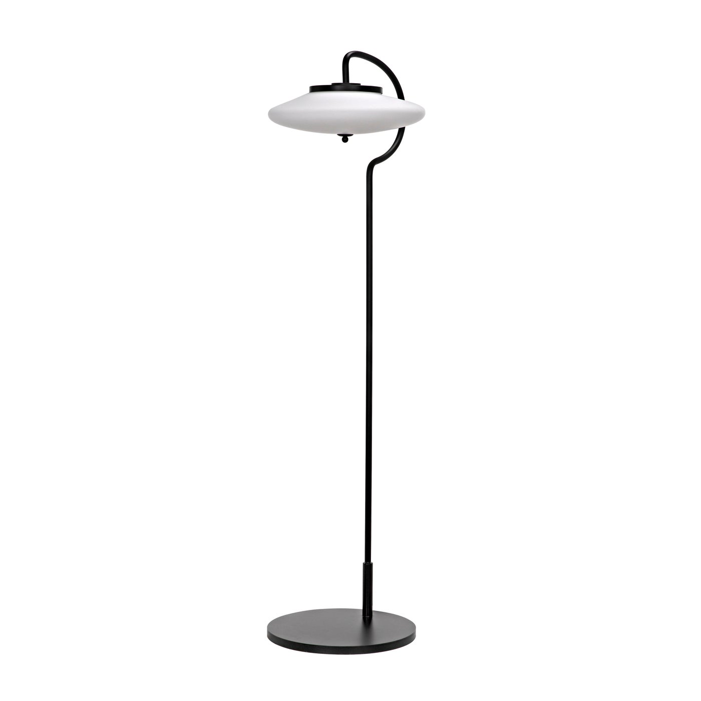 Noir Lolibri Floor Lamp, Black Steel