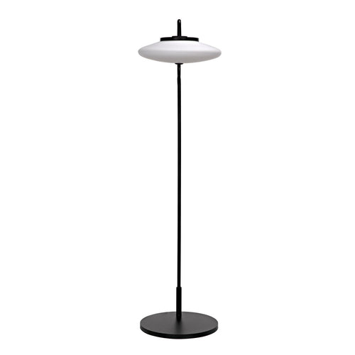 Noir Lolibri Floor Lamp, Black Steel