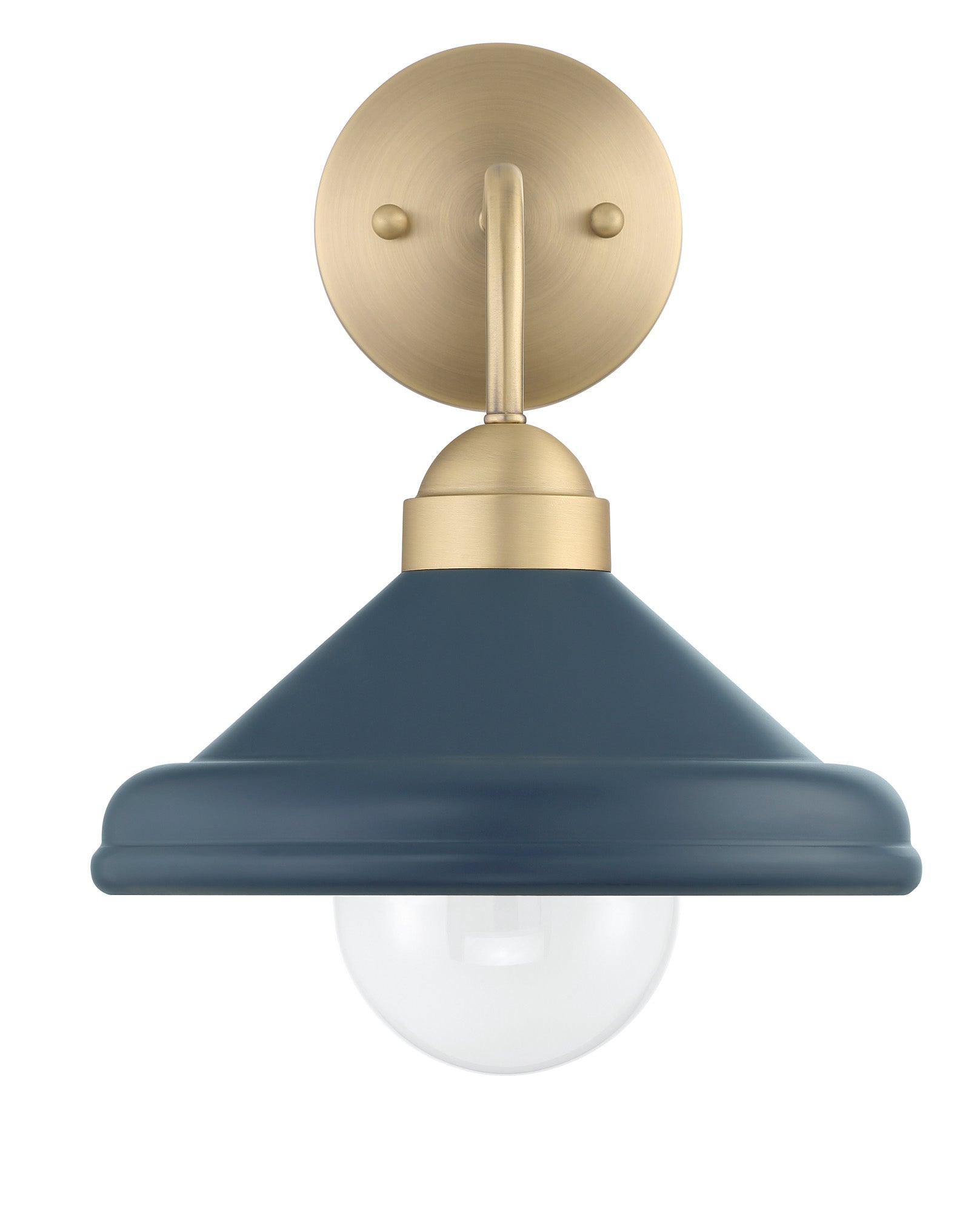 Lumanity Brooks Matte Navy 10" Wall Sconce Barn Light With Bulb