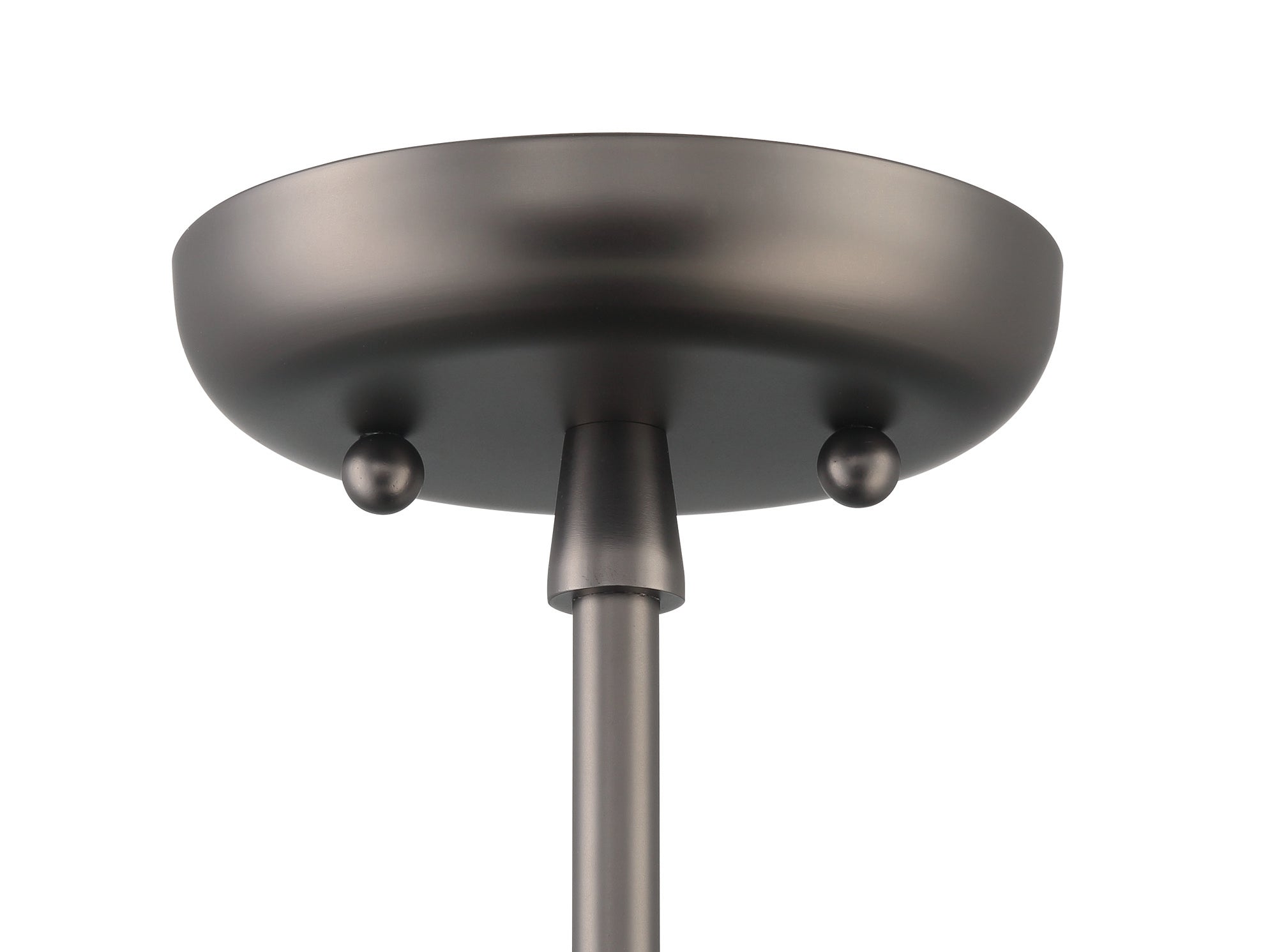 Lumanity Lincoln Tapered Metal 11" Dark Graphite Bronze Semi Flush Mount Ceiling Light