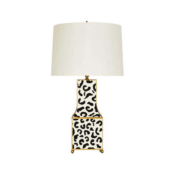 Worlds Away Renata Lamp in Leopard