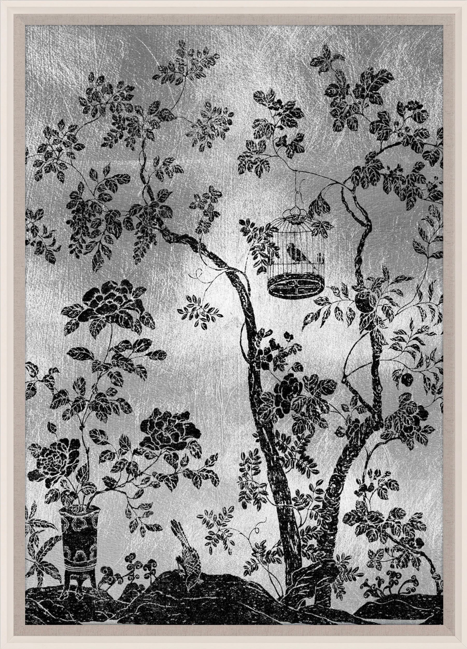 Natural Curiosities Rococo Black and Silver 1 Art